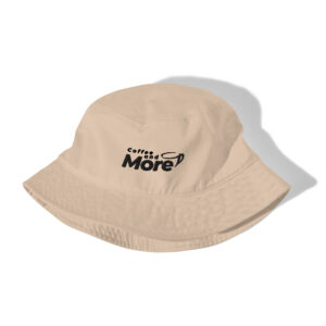 Organic bucket hat stone front