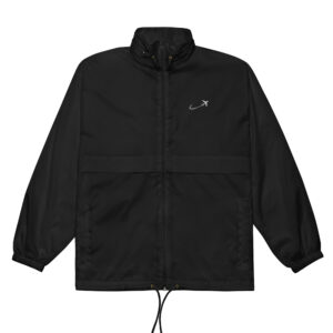 Basic unisex windbreaker black front